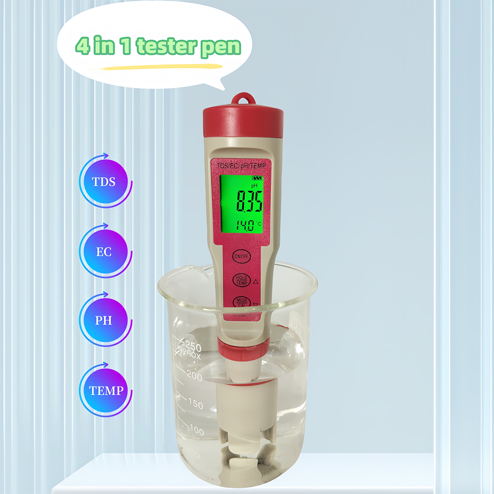 Medidor de pH 4 en 1 con Retro - Ph Meter Digital Water Tester reseña y precio
