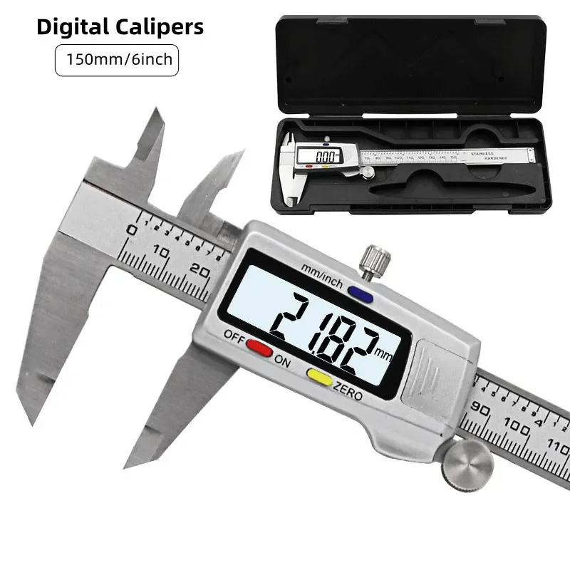 Herramienta de medición calibr - Digital Caliper 150Mm Stainless Steel reseña y precio